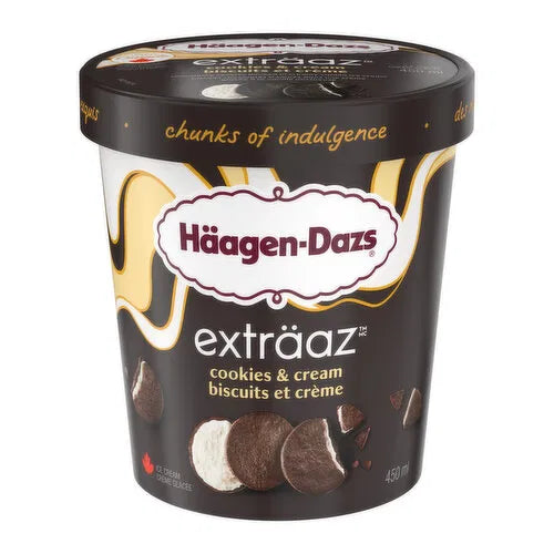 Haagen-Dazs Extraaz Cookies & Cream Crunch Ice Cream 450ml