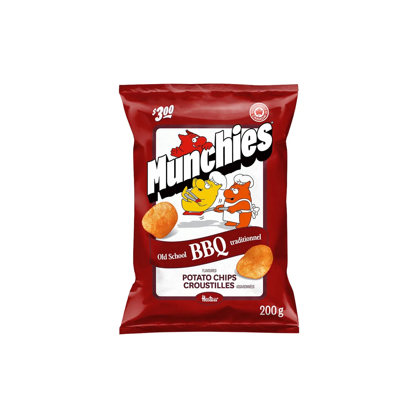 Munchies Old School BBQ Potato Chips 200g