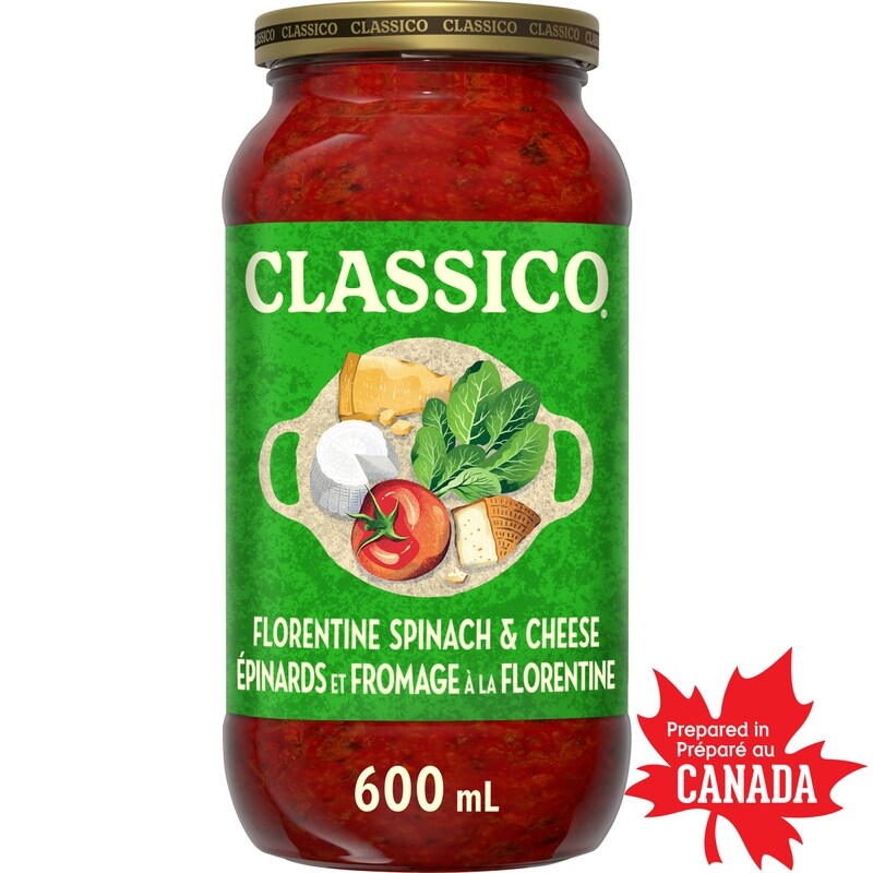 Classico Florentine Spinach & Cheese Pasta Sauce 600ml