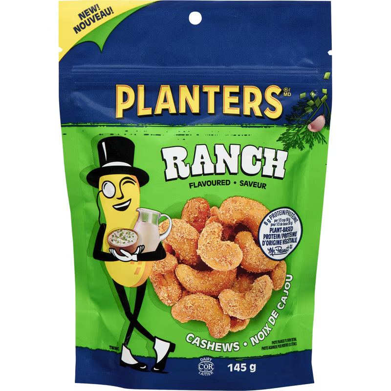 Planters Ranch Flavoured Cashews 145g