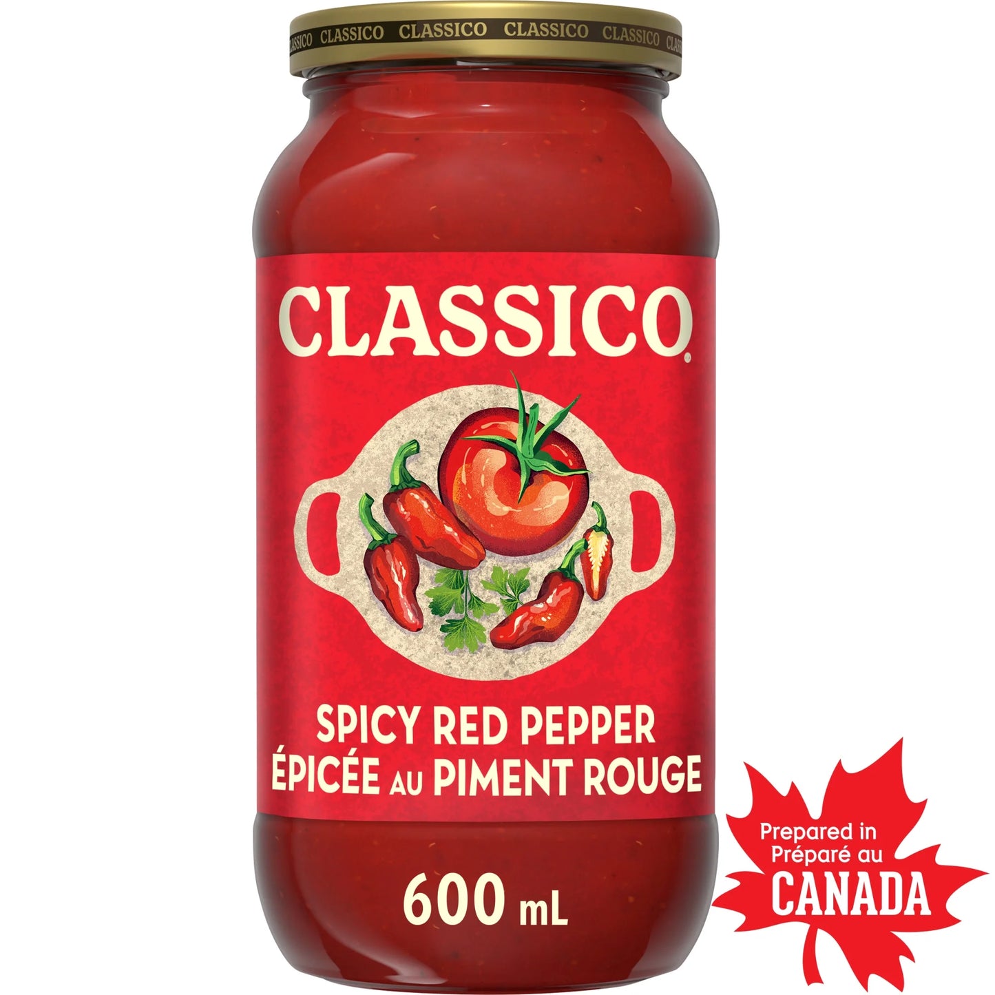 Classico Spicy Red Pepper Pasta Sauce 600ml