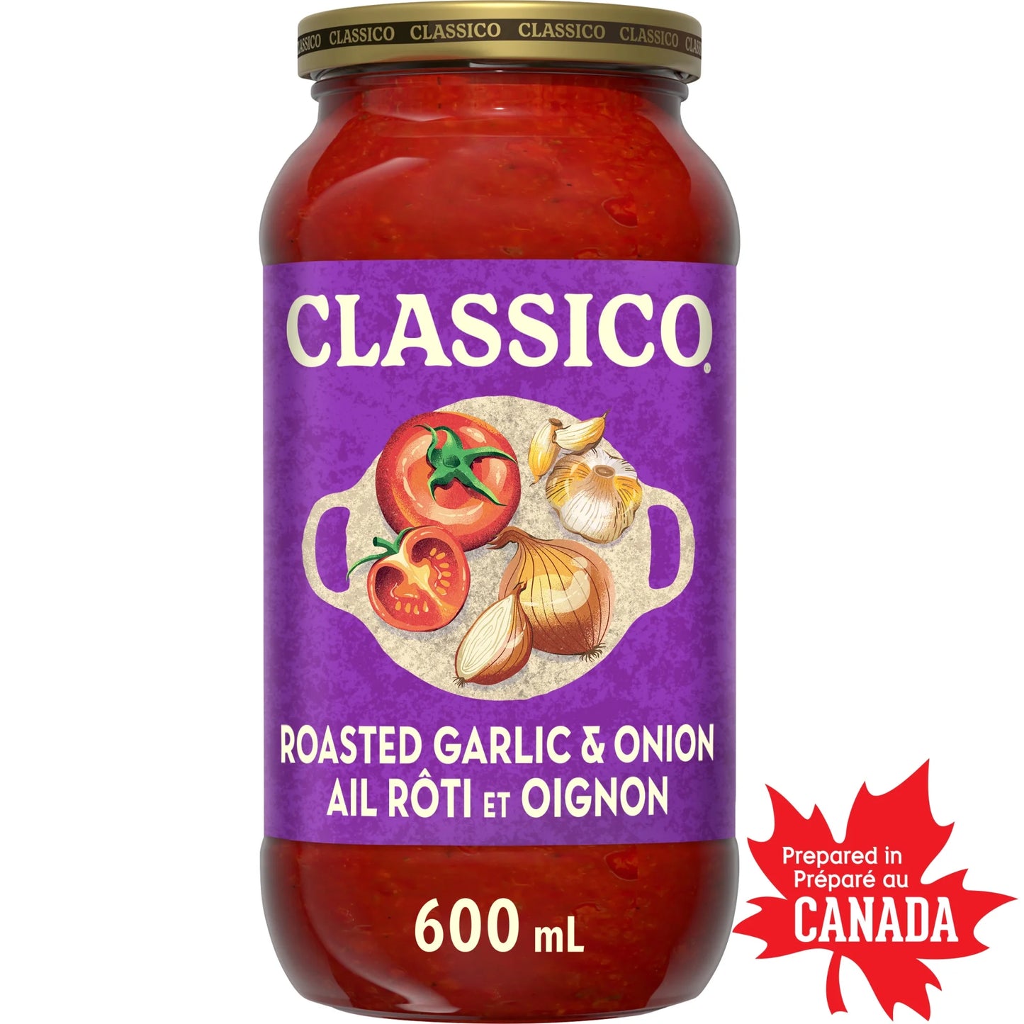 Classico Roasted Garlic & Onion Pasta Sauce 600ml