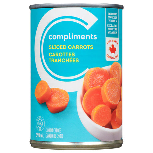 Compliments sliced carrots 398ml