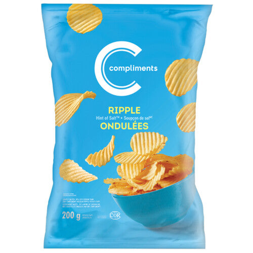 Compliments Regular Ripple Potato Chips 200g