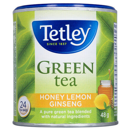 Tetley Green Tea Honey Lemon Ginseng 24 bags 48g