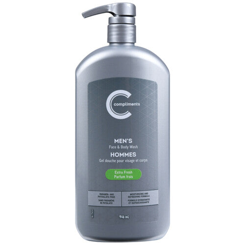 Compliments Men’s Face & Body Wash 946ml