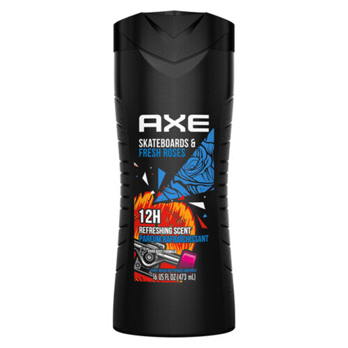 Axe Skateboards & Fresh Roses Bodywash 473ml