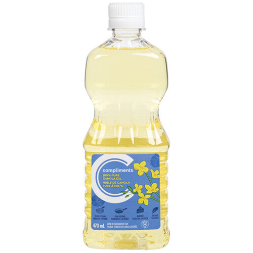 Compliments pure canola oil 473ml