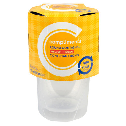Compliemts Medium Round Container 2pcs