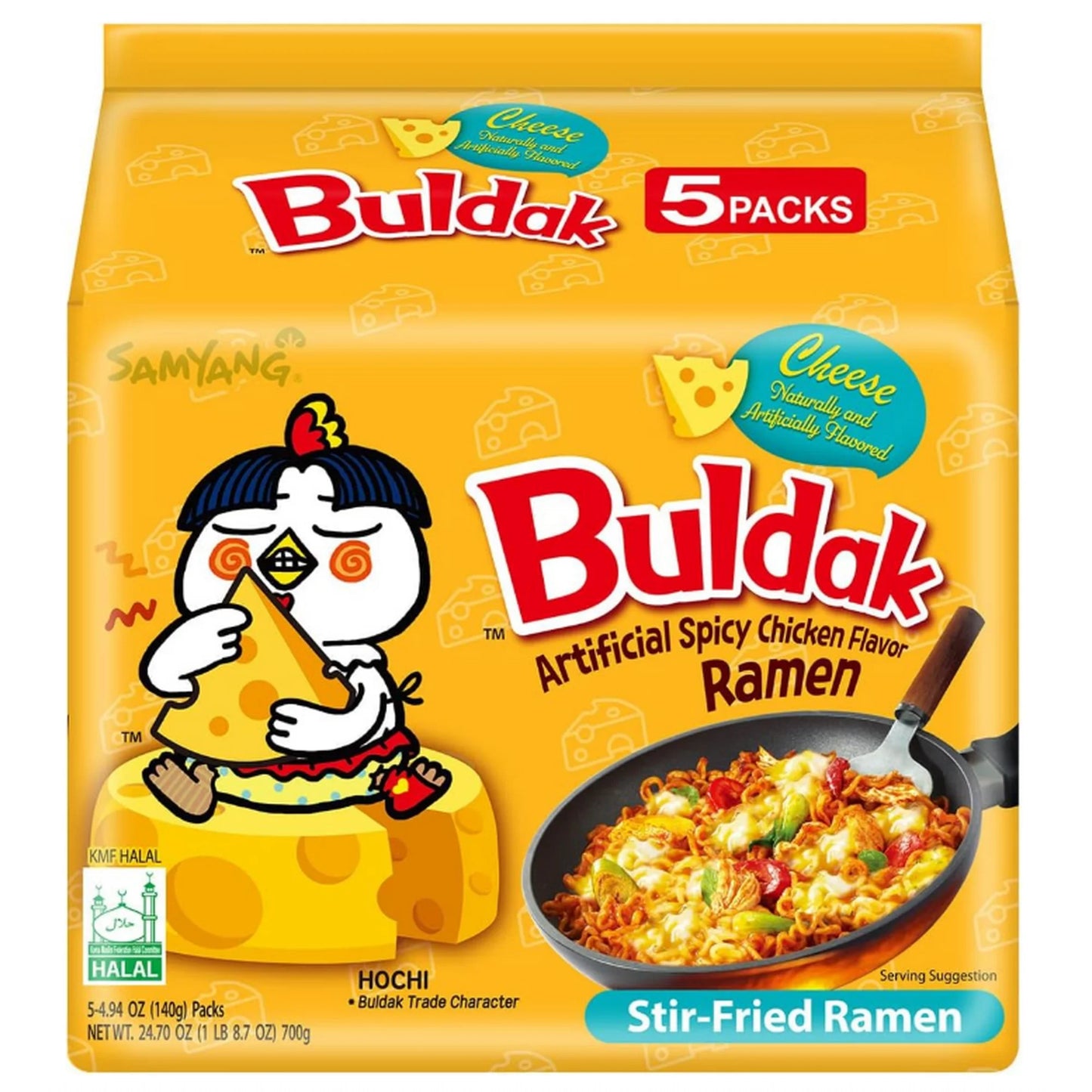 Samyang Hot Chicken Flavour Cheese Cup Ramen Noodles 5pk