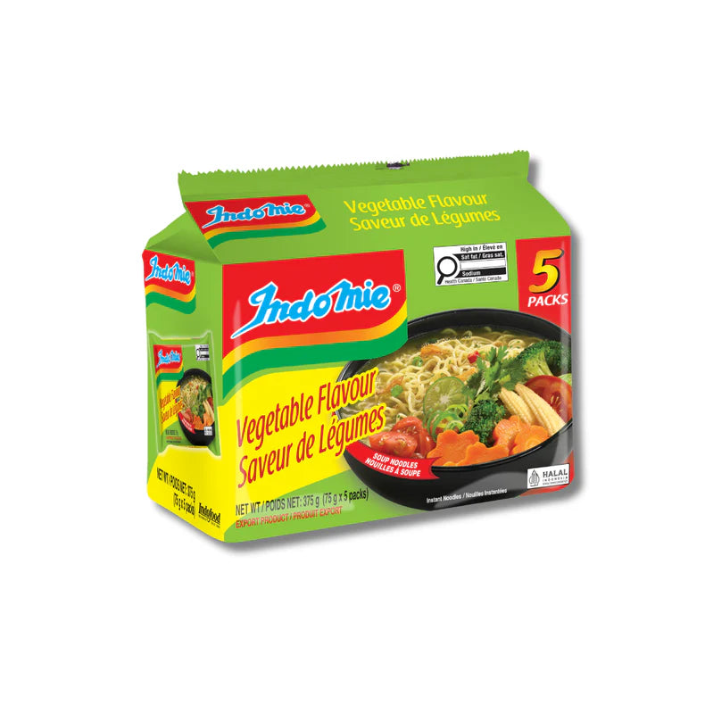 Indomie Vegetable Flavour Noodles 5pk