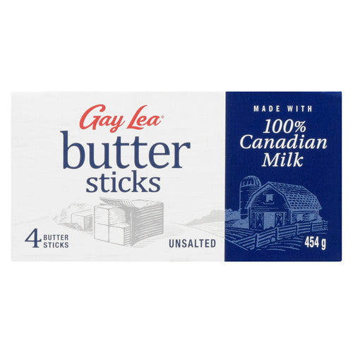 Gay Lea Butter Sticks Unsalted 454g