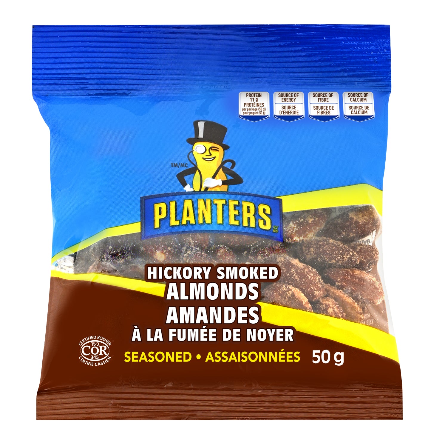 Planters Hickory Smoked Almonds 50g