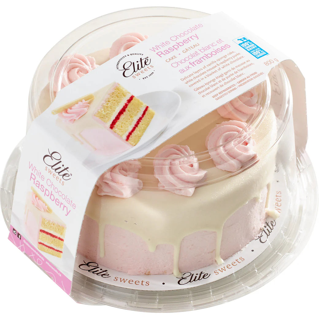 Elite White Chocolate Raspberry Cake 700g