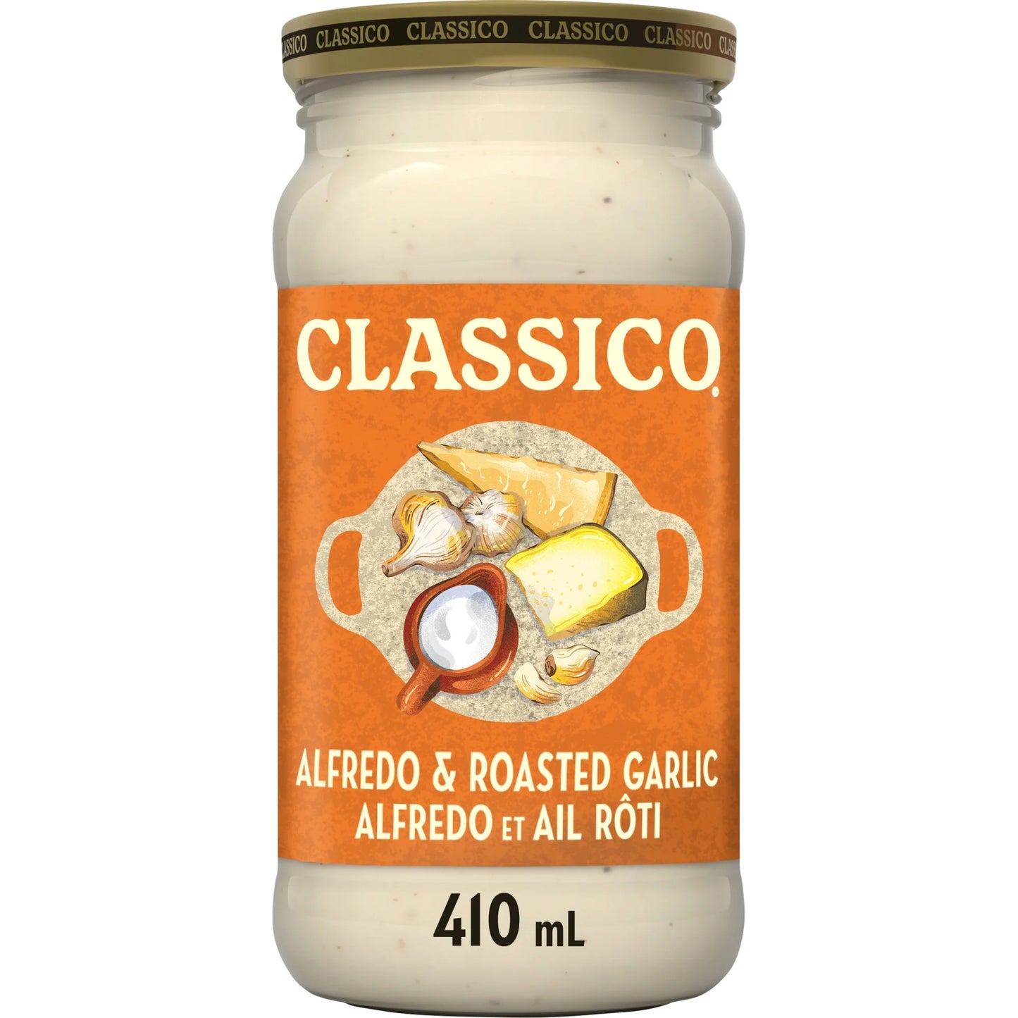Classico Alfredo & Roasted Garlic Pasta Sauce 410ml