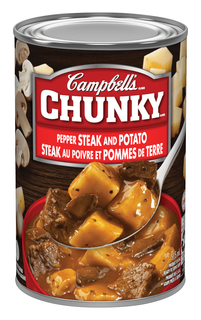 Campbell's Chunky pepper steak and potato soup 515ml