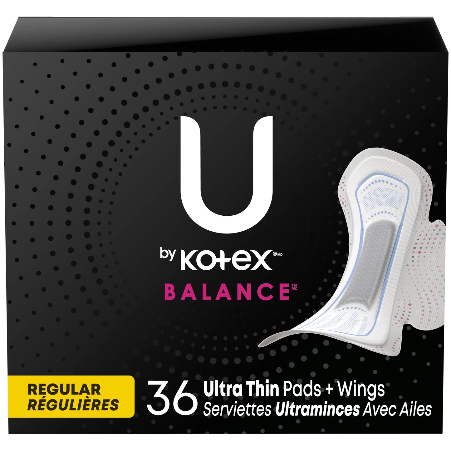 U by Kotex Ultra Thin 36 Regular Pads