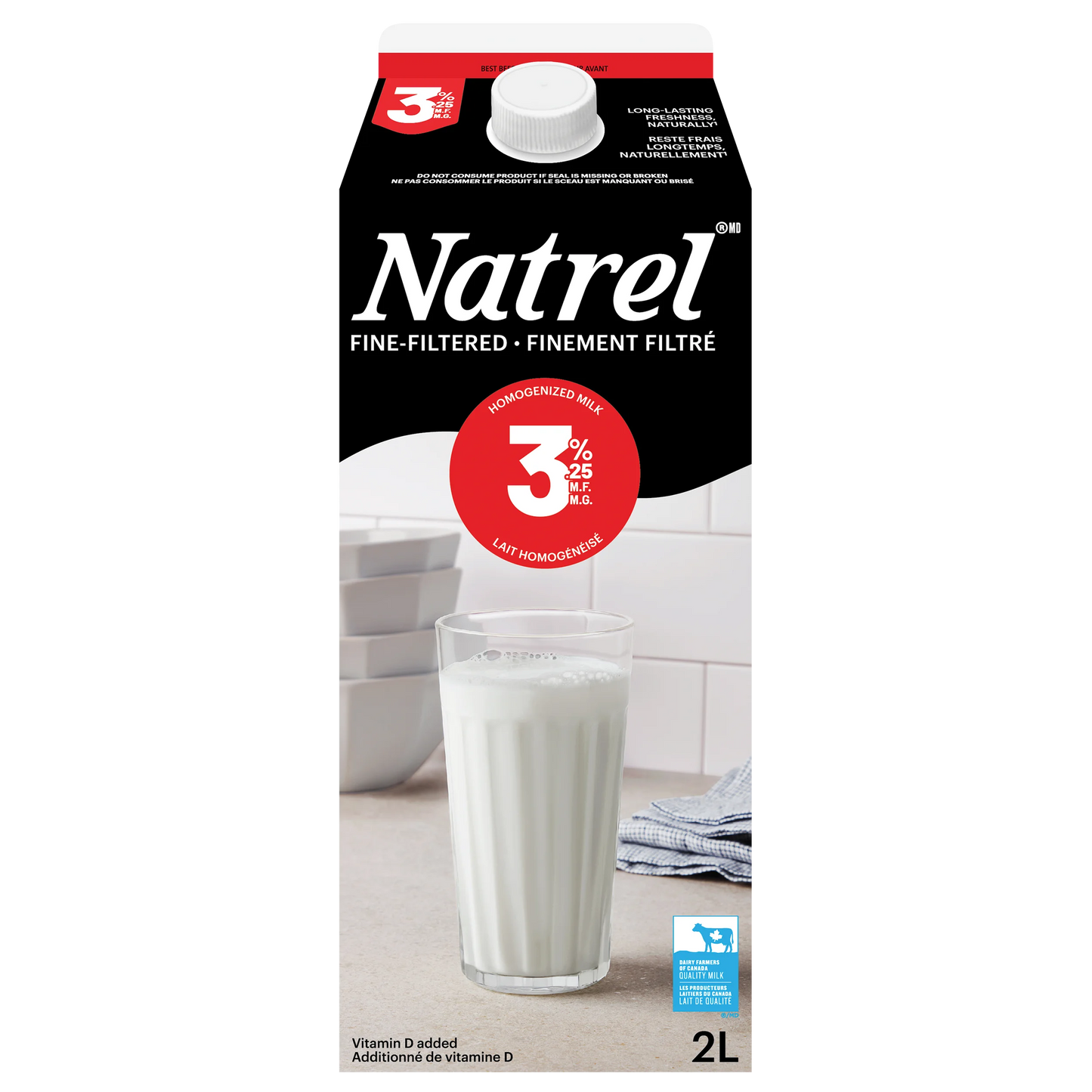 Natrel 3.25% Homogenized Milk 2L
