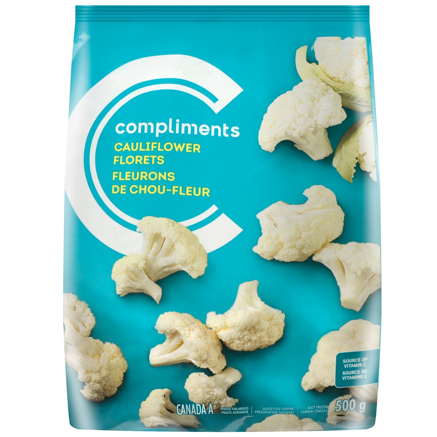 Compliments Frozen Vegetables Cauliflower Florets 500g
