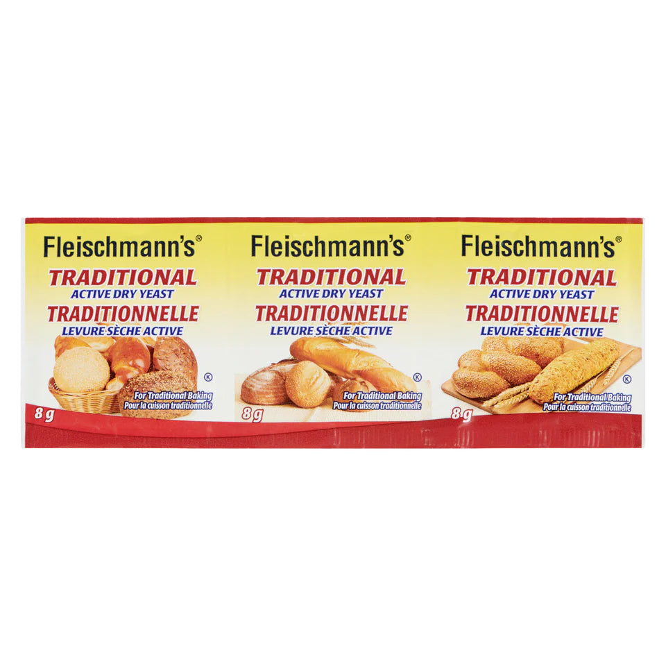 Fleischmann’s Traditional Dry Yeast 3pk 8g