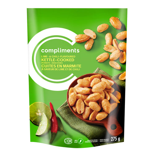 Compliments Kettle Cooked Lime & Chili Peanuts 275g