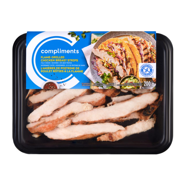 Compliments Flame Grilled Chicken Breast Strips 200g