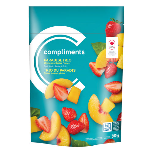 Compliments Paradise Trio 600g (Strawberries, Mangos & Peaches)