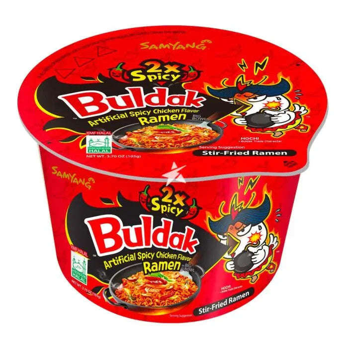 Samyang Hot Chicken Flavour 2x Spicy Ramen Bowl 105g
