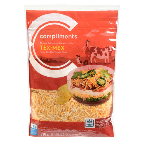 Compliments Tex-Mex Shredded Cheese 320g