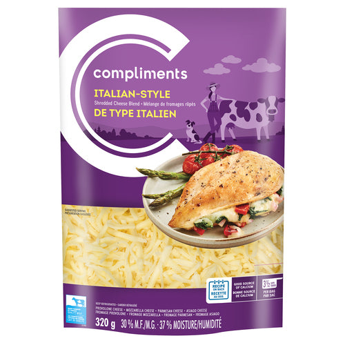 Compliments Italian Style Shredded Cheese 320g
