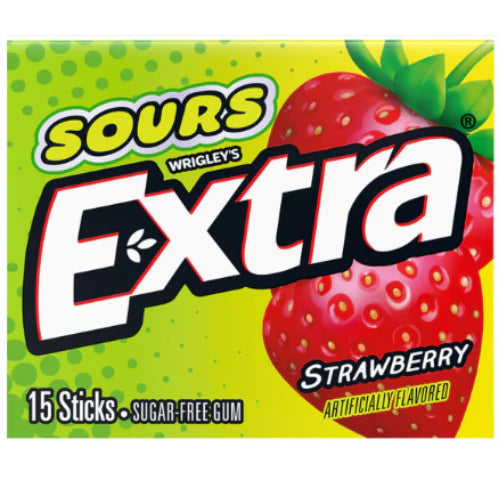 Wringley’s Extra Sours Strawberry 15 sticks
