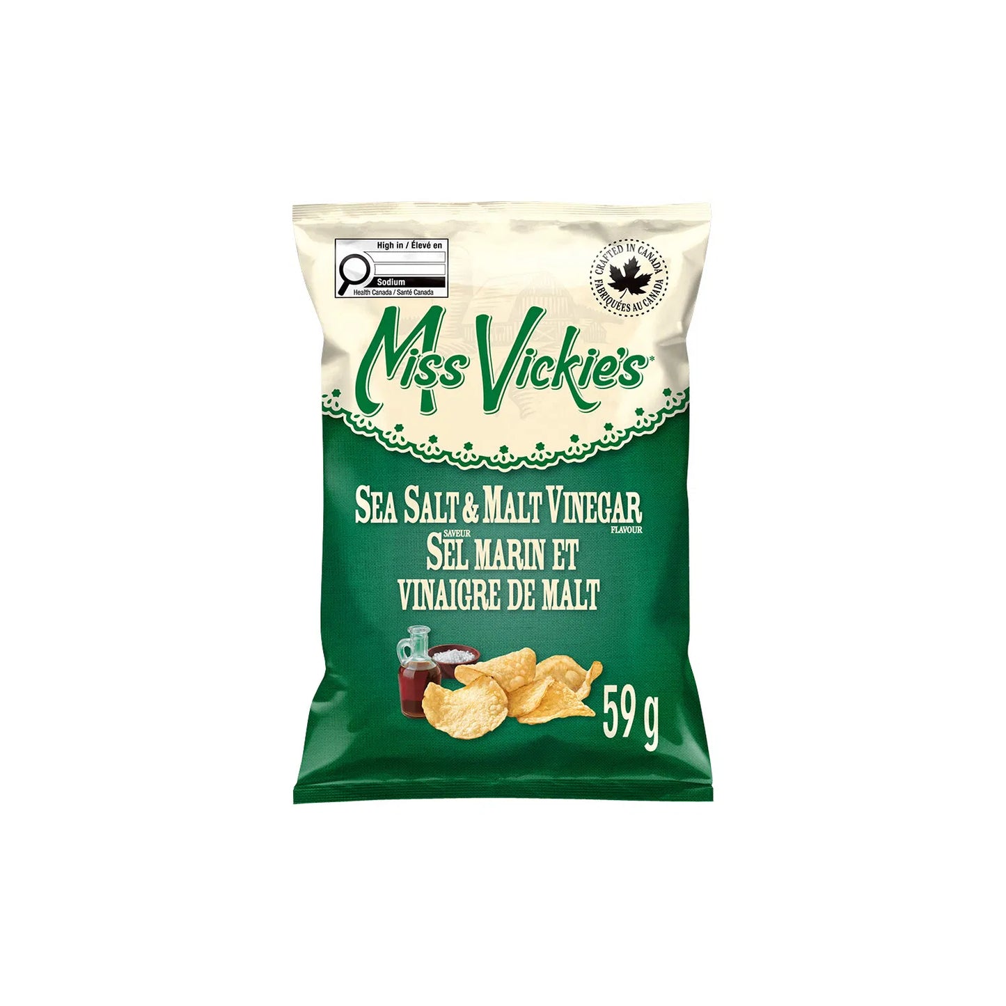 Miss Vickies Sea Salt & Malt Vinegar 59g