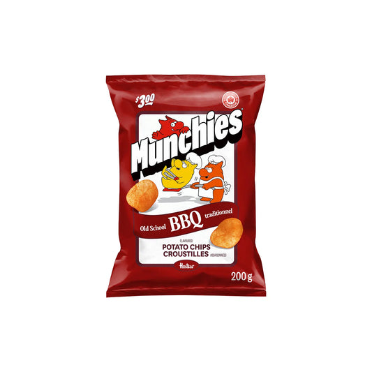Munchies Old School BBQ Potato Chips 200g