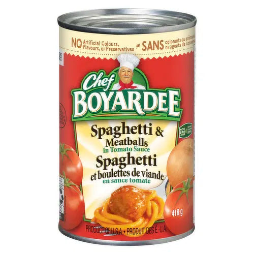 Chef Boyardee spaghetti and meatball