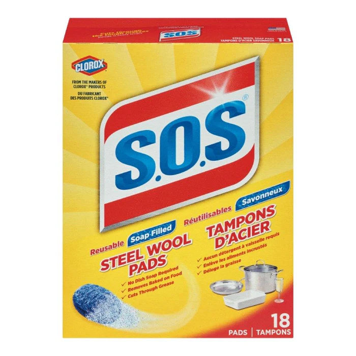 Sos Steel Wool 18 tampons