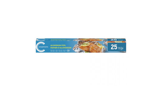 Compliements Aluminium Foil 25' = 11.8 in * 25ft