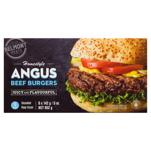 Belmont Meats Homestyle Angus Beef Burgers 852g