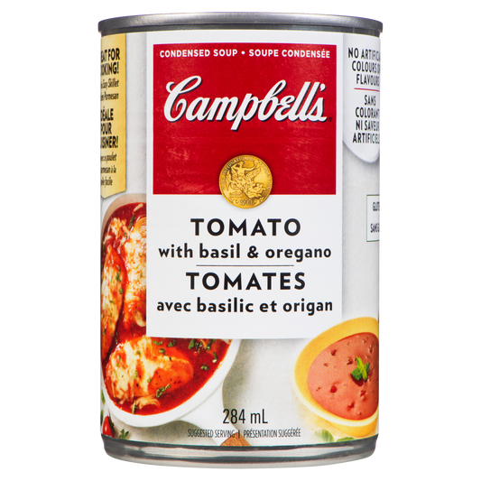 Campbell tomato with bail and oregano
