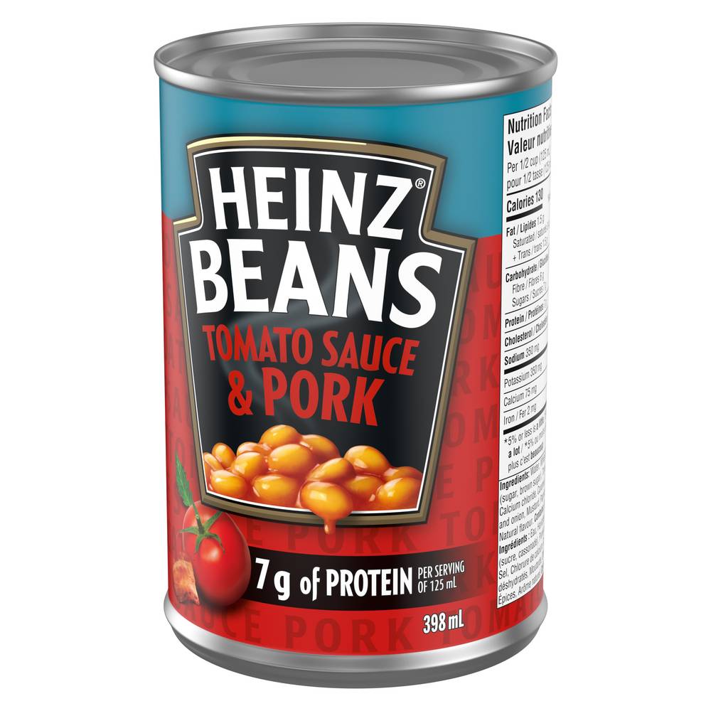 Heinz beans Tomato sauce and pork 398ml