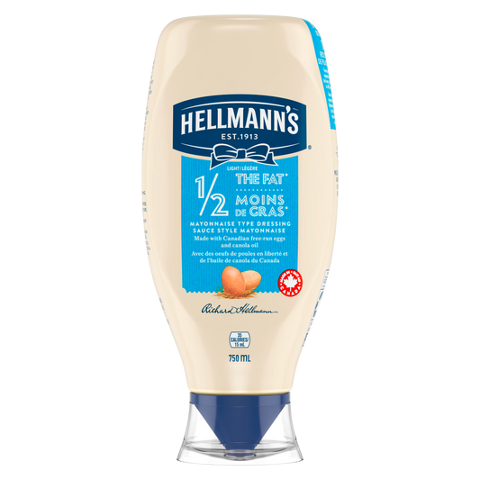 Hellmann's 1/2 the fat mayonnaise 750ml
