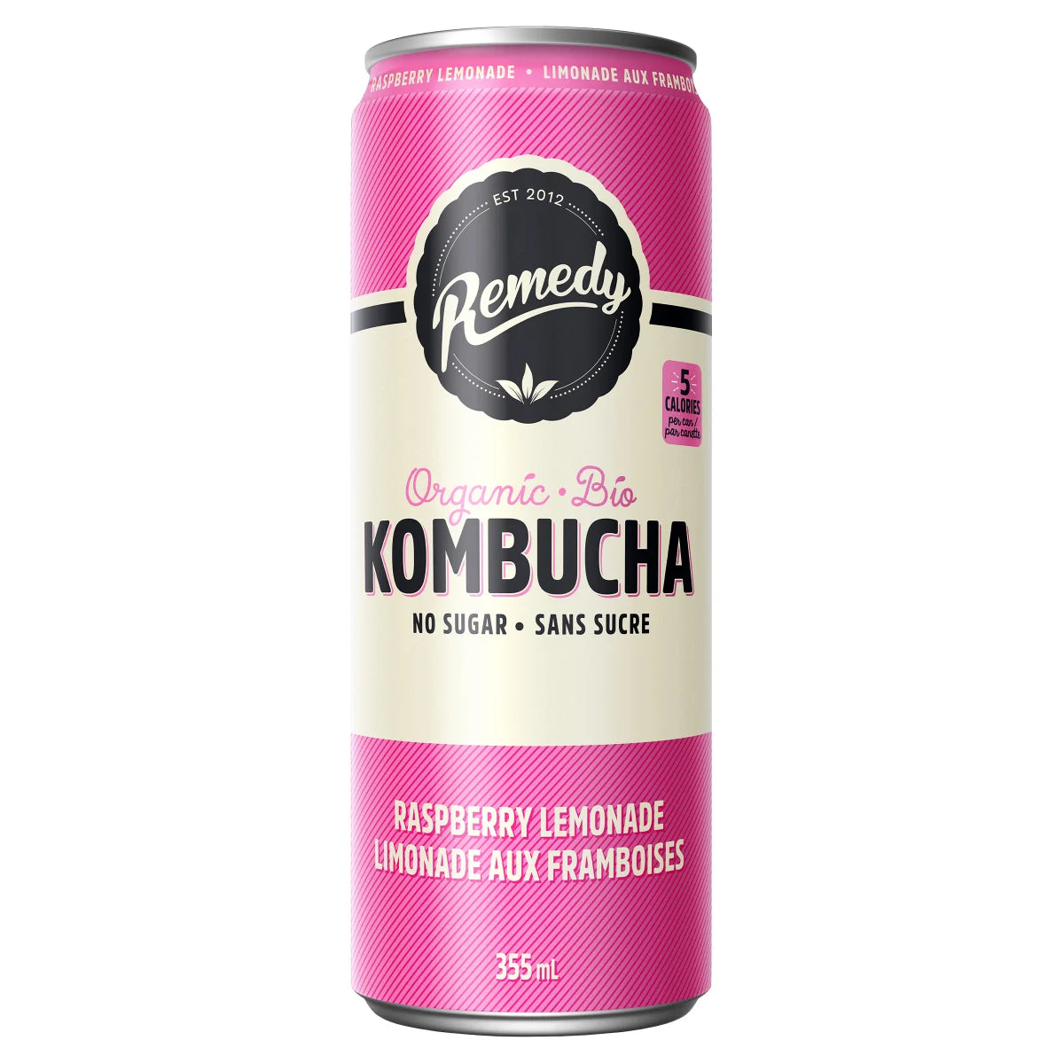 Remedy Kombucha Raspberry Lemonade 355ml