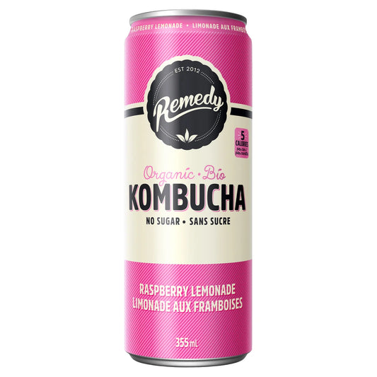 Remedy Kombucha Raspberry Lemonade 355ml