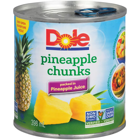 Dole pieapple chunks 398ml