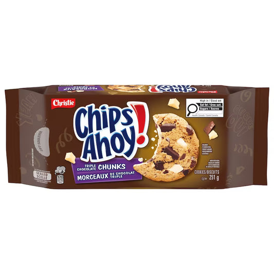 Chips Ahoy Triple Chocolate Chunks Cookies 251g