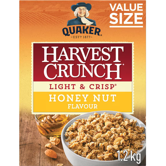 Quaker Harvest Crunch Honey Nut Granola Cereal 475g