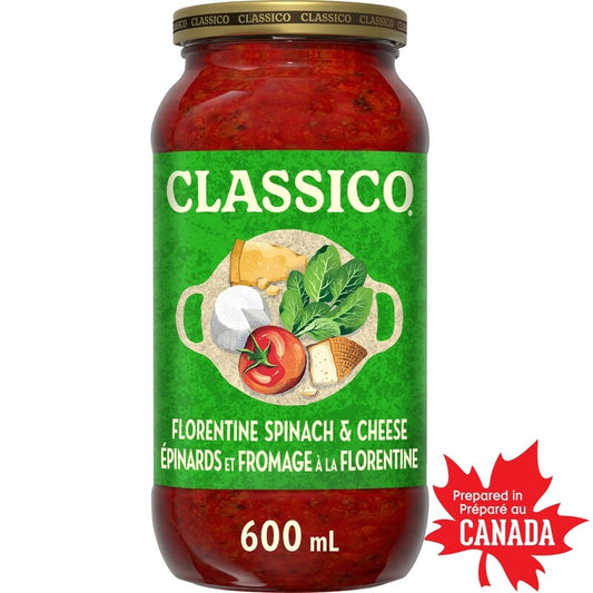 Classico Florentine Spinach & Cheese Pasta Sauce 600ml