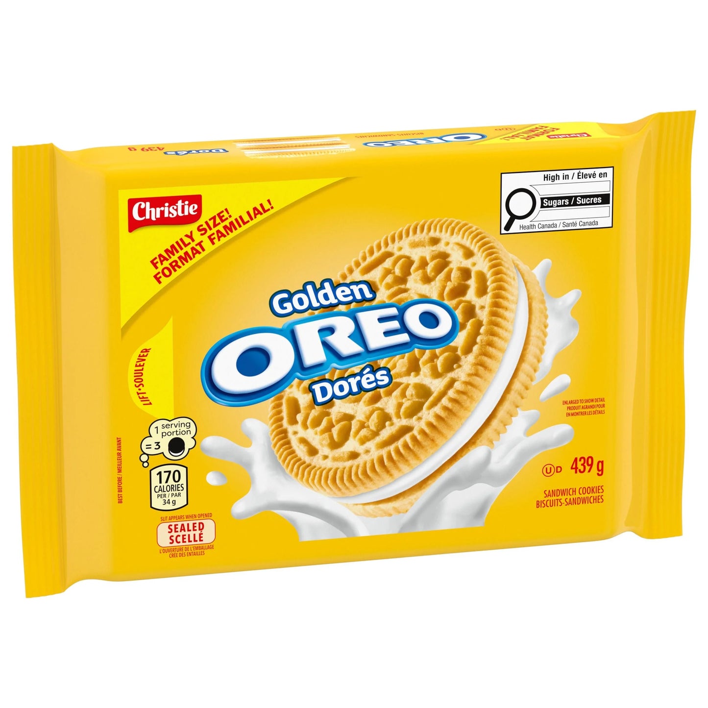 Oreo Golden Cookies Family Size 439g