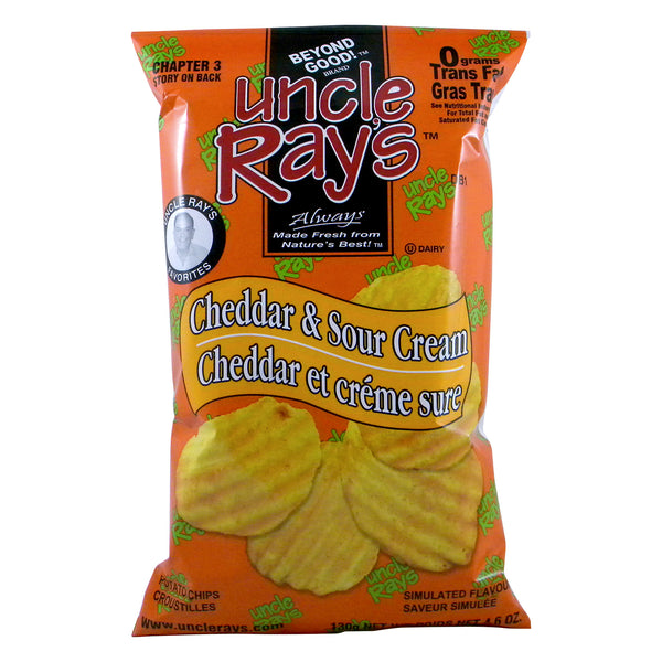 Uncle Ray’s Cheddar & Sour Cream 130g