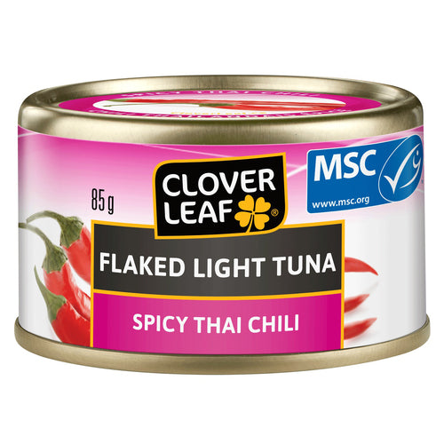 Clover leaf spicy thai chili flaked light tuna 85g