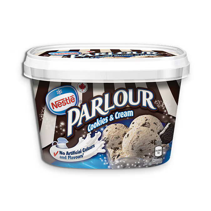 Nestle Parlour Cookies & Cream Ice Cream 1.5L